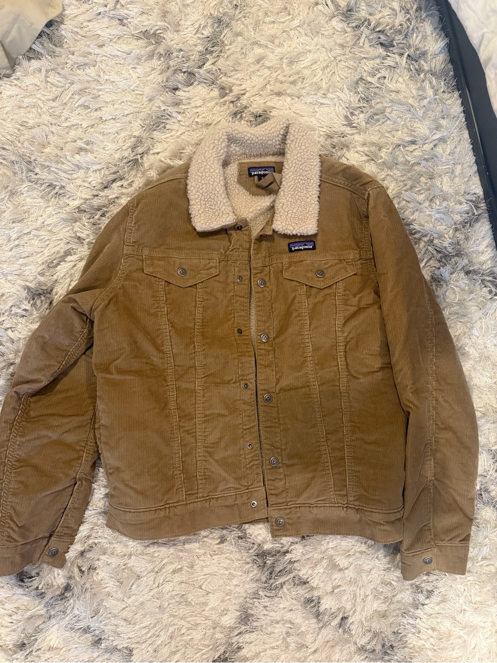 Patagonia Brown Corduroy Sherpa Collar Jacket